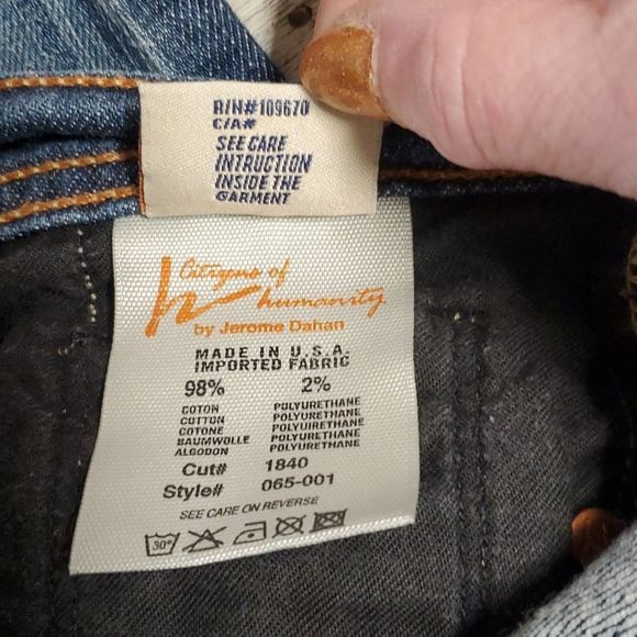 Citizens of Humanity Naomi #065 Low Waist Flair Flare Stretch Jeans Size 30 - Picture 12 of 14